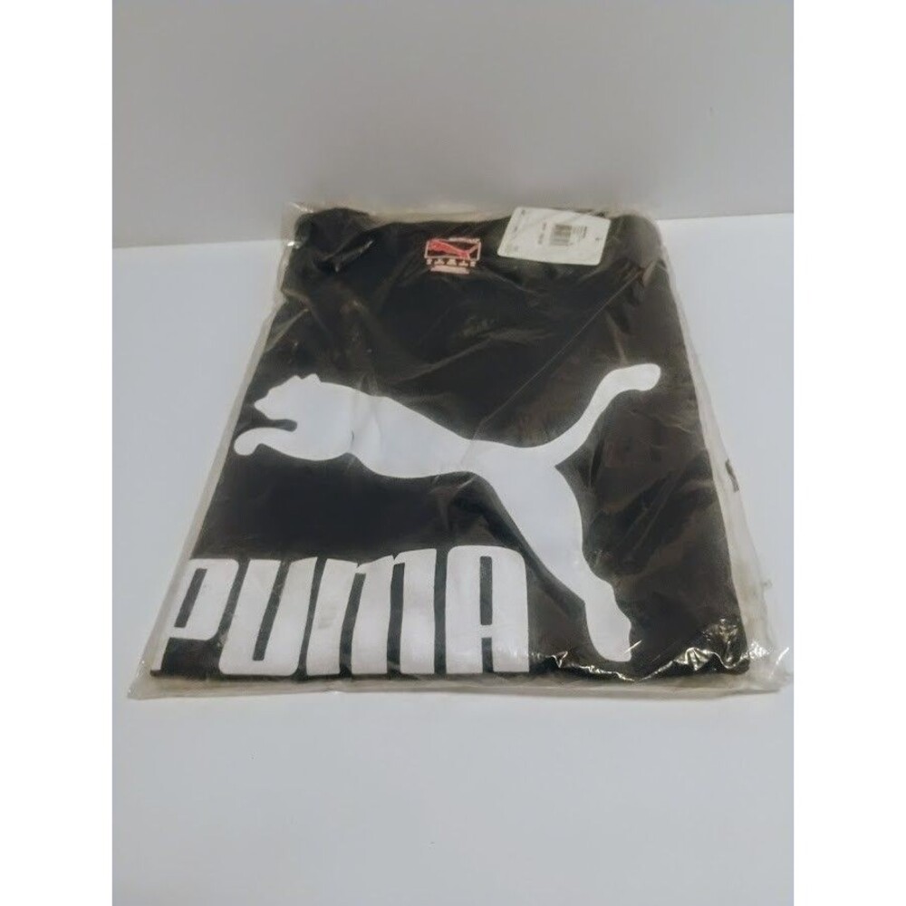 PUMA SPORT LIFESTYLE MENS XL PUMA BRAND LOGO NAVY BLUE SHORT SLEEVE T-SHIRT